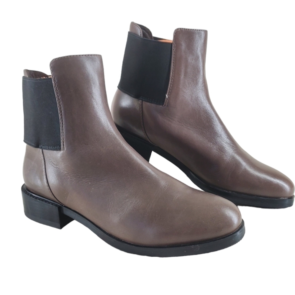 Clarks Narrative Marquette Wish Chelsea Boots Ankle Womens 8.5 M Taupe Leather